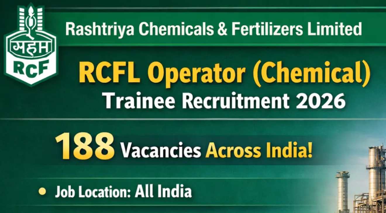 RCFL Hiring: Apply Now for Operator (Chemical) Trainee Recruitment 2026